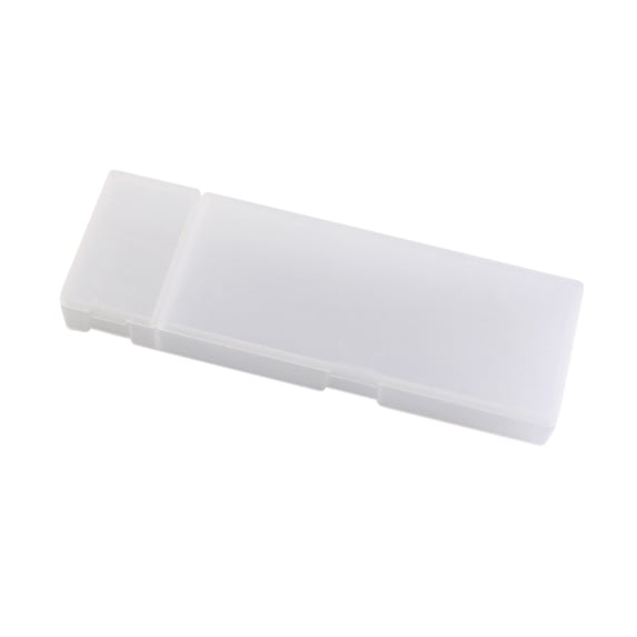 Kyusrd Semi-Transparent Plastic Pencil Case,Multifunctional Zipper Stationery Box with Creative Design,Durable Organizer for Desk Travel