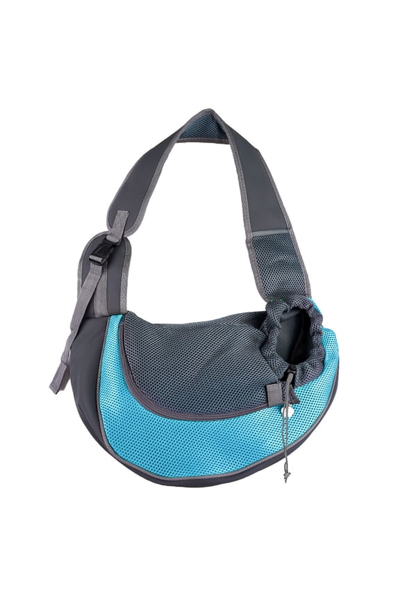 Small Pet Dog Sling Carrier with Adjustable Padded Strap,Breathable Mesh Travel Hands-Free Bag for Small Dogs Cats,Front Pouch Shoulder Sling for Outdoor Walking