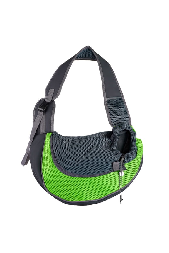 Small Pet Dog Sling Carrier with Adjustable Padded Strap,Breathable Mesh Travel Hands-Free Bag for Small Dogs Cats,Front Pouch Shoulder Sling for Outdoor Walking