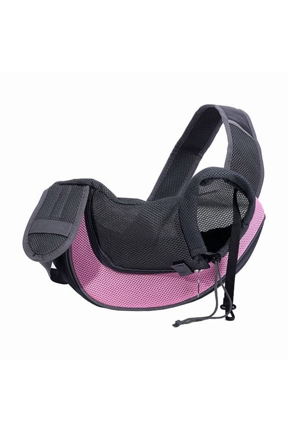 Small Pet Dog Sling Carrier Breathable Mesh Travelling Pet Hands- Sling Bag Adjustabled Padded Strap Front Pouch Shoulder Bag For Dogs Cats