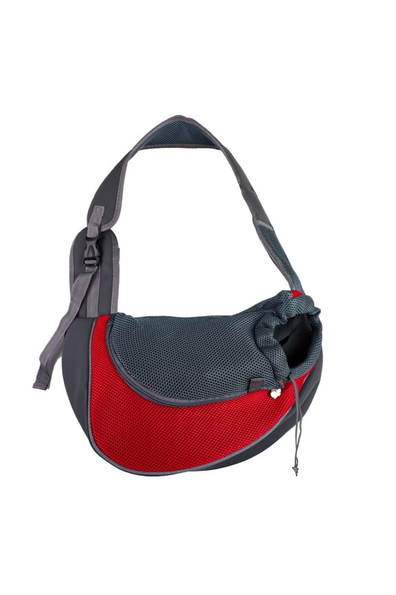 Small Pet Dog Sling Carrier Breathable Mesh Travelling Pet Hands- Sling Bag Adjustabled Padded Strap Front Pouch Shoulder Bag For Dogs Cats