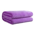 thumbnail image 1 of Kyusrd Solid Color Flannel Blanket Summer Conditioning Blanket Office Nap Blanket -layer Double-sided Flannel Blanket All Season Thin Blanket, 1 of 6