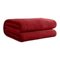 thumbnail image 1 of Kyusrd Solid Color Flannel Blanket Summer Conditioning Blanket Office Nap Blanket -layer Double-sided Flannel Blanket All Season Thin Blanket, 1 of 8