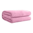 thumbnail image 1 of Kyusrd Solid Color Flannel Blanket Summer Conditioning Blanket Office Nap Blanket -layer Double-sided Flannel Blanket All Season Thin Blanket, 1 of 8