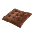 thumbnail image 1 of Kyusrd Solid Color Thickened Crystal Velvet Cushion Office Chair Sofa Cushion Student Stool Adjustment Hip Cushion, 1 of 2
