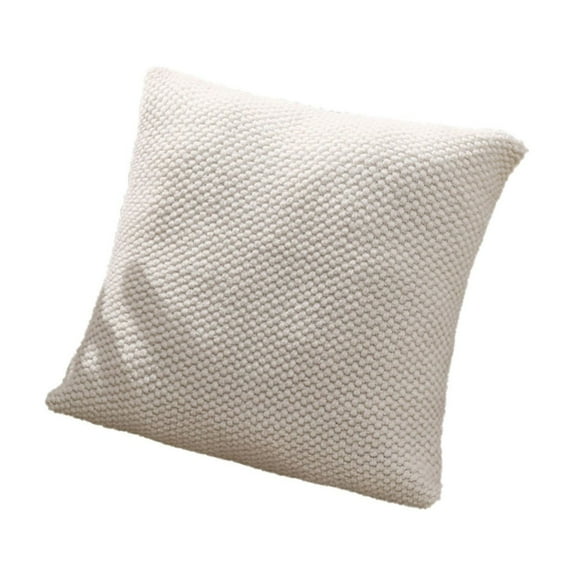 Kyusrd Solid Color Woven Knitted Pillow