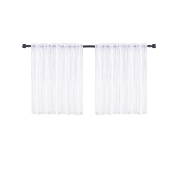 Kyusrd Solid Colour Short Curtains Curtains Semi Kitchen Bathroom Thin Curtains Home Curtains