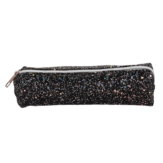 Kyusrd Sparkle Glitter Pencil Case,Portable Zipper Stationery Bag
