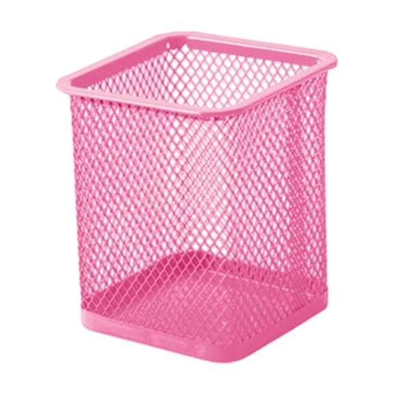 Kyusrd Square Metal Mesh Pen Cup,Desk Pen Organizer Case Pencil Holder For Supplies