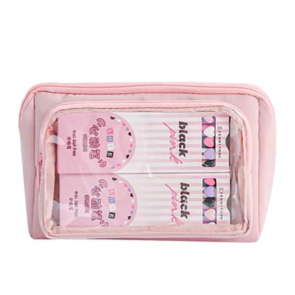 Kyusrd Summer Savings Practical Tools for Home Kitchen!Pencil Case Pouch Large Capacity Pencil Bag Zippered Pen Pouch With 9 Compartments and Flexible Detachable