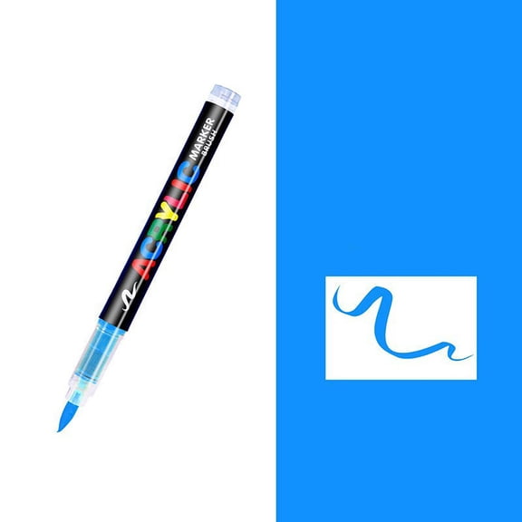 Kyusrd Summer Savings Practical Tools for Home Kitchen!Direct Liquid Soft Head Acrylic Marker Pen No Need To Press Student Drawing Graffiti Pen 5ml