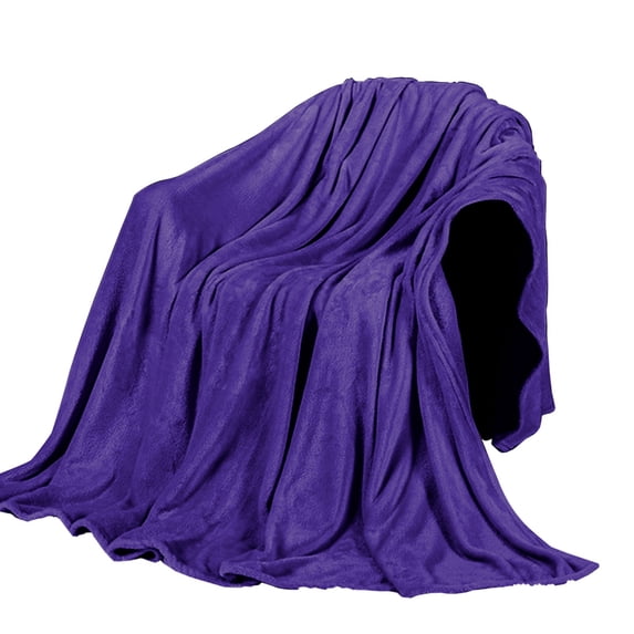 Kyusrd Super Soft Warm Solid Warm Fleece Blanket Throw Rug Sofa Bedding 50x70cm