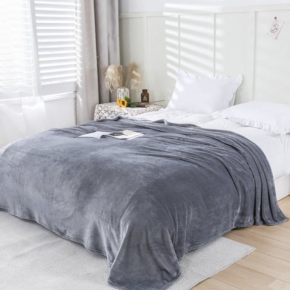 Kyusrd Super Soft Warm Solid Warm Fleece Blanket Throw Rug Sofa Bedding 50x70cm