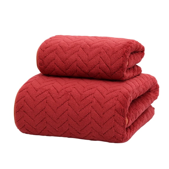 Kyusrd Towel Bath Towel Set Velvet Spun Highly Absorbent Soft Bath Towel Suitable For Bathroom Spa Gym