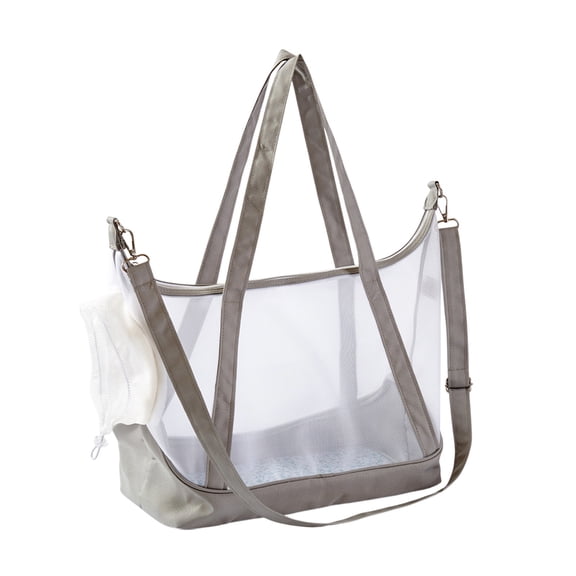Kyusrd Transparent Nylon Mesh Cats Bag Portable Pet Bag Foldable Handheld Cats Bag