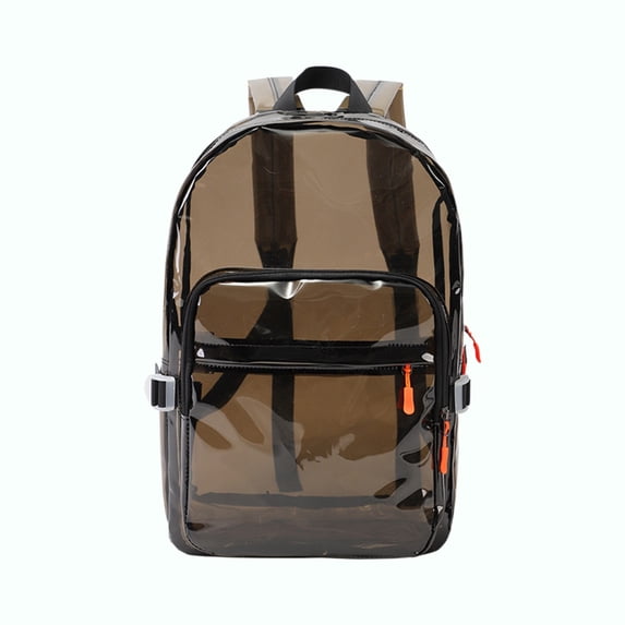 Kyusrd Transparent PVC Backpack For Students Large Capacity Backpack For Sports Travel