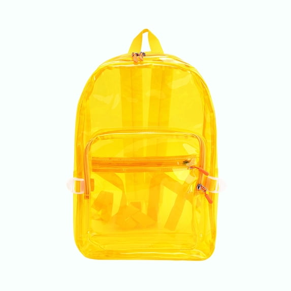 Kyusrd Transparent PVC Backpack For Students Large Capacity Backpack For Sports Travel