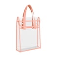 thumbnail image 1 of Kyusrd Transparent PVC Tote Bag Large Capacity School Handbag Double-Layer Suitable for Students To Carry Books, 1 of 8