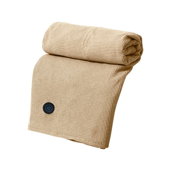 Kyusrd USB Heated Blanket Heated Throw Blanket USB Throw Blanket With Zipper Wearable Portable Throw Wrap Washable