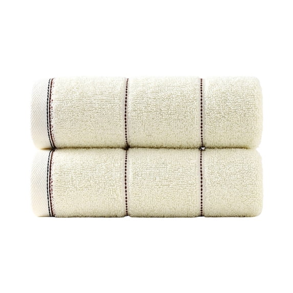 Kyusrd Velvet Hand Towels for Bathroom Gym,Dormitory essentials,Soft Absorbent Gift Towel for Face Spa Bath Kitchen,Beige,35x75cm