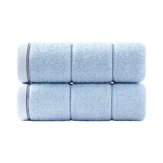 Kyusrd Velvet Hand Towels for Bathroom Gym,Dormitory essentials,Soft Absorbent Gift Towel for Face Spa Bath Kitchen,Sky Blue,35x75cm