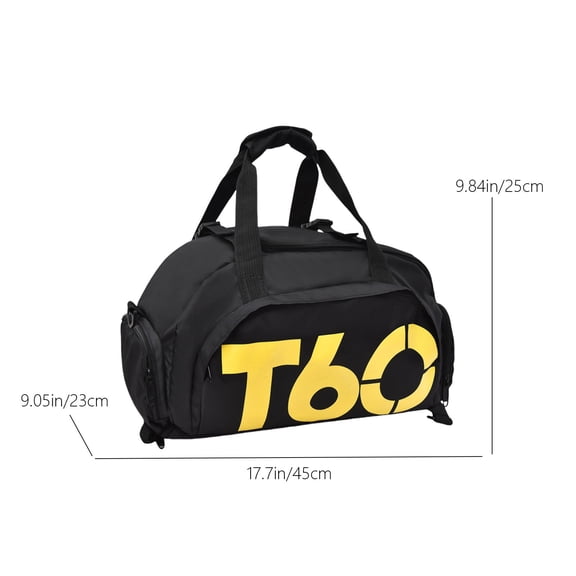 Kyusrd Waterproof Nylon Multi-Functional Gym Bag,Duffel for Football Swimming Taekwondo,Large Capacity Travel Backpack for Men Women