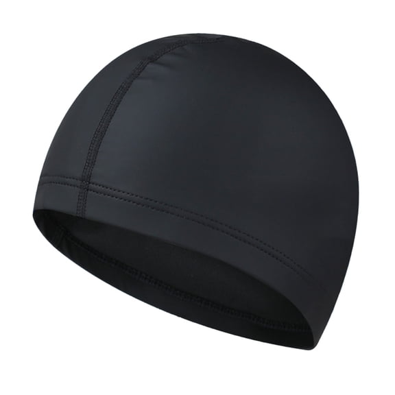 Kyusrd Waterproof Swim Cap Adult Coating Unisex Hair and Ear Protection Non Tightening Swim Cap