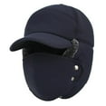 thumbnail image 1 of Kyusrd Windproof Warm Ear Hat Winter 3 In 1 Thermal Lined Trapper Hat With Ear Flap Full Face Warmer Cover Windproof Cycling Motorcycle, 1 of 6
