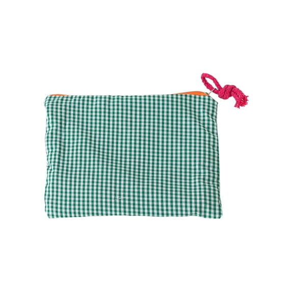 Kyusrd Women's Coin Purse Classic Small Checkered Portable and Convenient for Use Color Blocking Stationery Pouch Large Capacity Multi Func