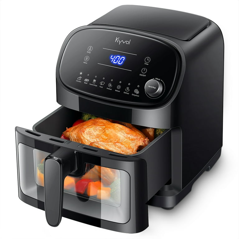 Kyvol Air Fryer 6QT Large Capacity with Viewing Window