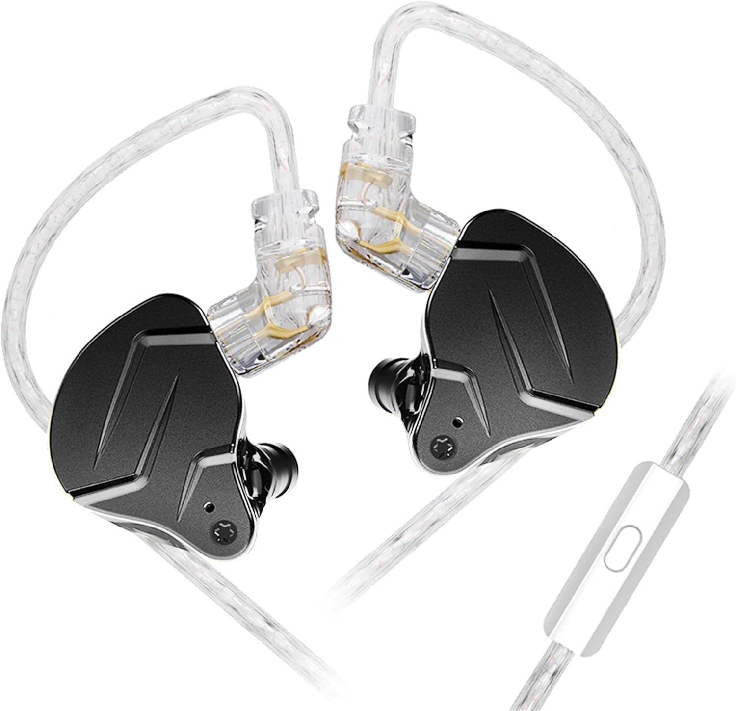 Kz Zsn Pro X In Ear Monitor Wired Gaming Earbuds Hifi Kz In Ear Headphones With Hybrid Dual Driver 1Ba 1Dd High Fidelity Musicians Iem Earphones With Detachable Tangle Free Cable With Mic