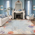 thumbnail image 1 of Kzaei 8'x10' Area Rug for Living Room, Ocean Coral Reef Themed Rug, Modern Soft Non-Slip & Easy to Clean Carpet, 1 of 6