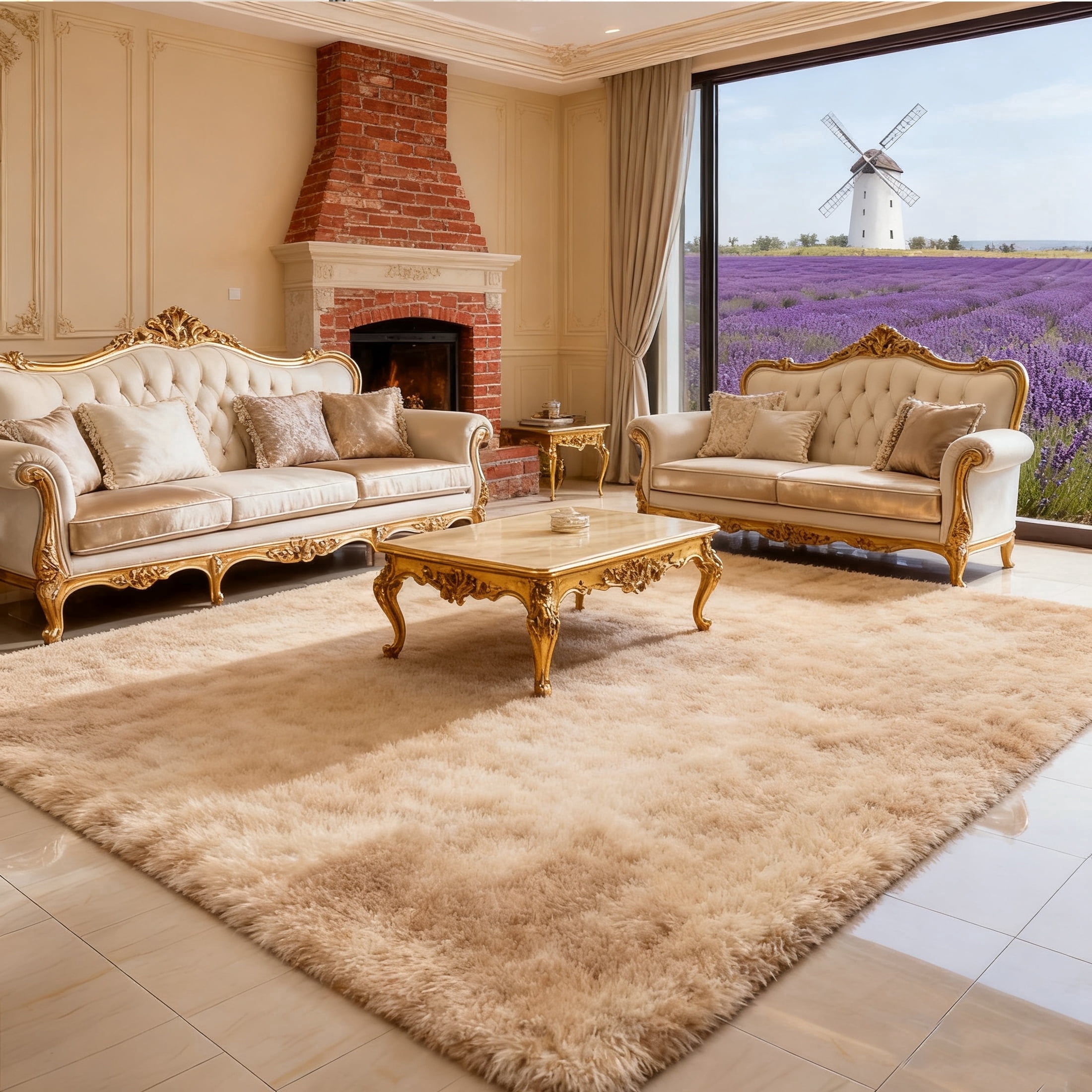 Kzaei Shag Area Rug for Bedroom, 8' x 10' Ultra Soft Fluffy Area Rug ...