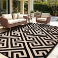 thumbnail image 1 of Kzaei Waterproof Outdoor Rug, 5'x8' Reversible Plastic Camping Area Rugs, Brown, 1 of 6
