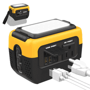 Kzreect 240W Power Inverter for De-walt 20V, 120V 60Hz Pure Sine Wave, 20V Power Inverter with 4 Outputs for Outdoor Camping (No Battery)