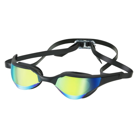 L-083 Black Training Swim Goggles Adult Small Frame Anti Fog Hd Clear Lens Competition Swimming Eyewear Uv Protection #5HG9E