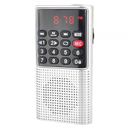 L328 FM Radio Multifunctional Rechargeable Portable USB TF MP3 Player