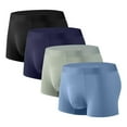 thumbnail image 1 of L-4X Big & Tall Mens Boxer Briefs 4 Pack Plus Size High Waisted Modal Underwear Multipack Stretchy Quick-Drying Breathable Workout Boxers Clearance, 1 of 2