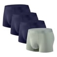 thumbnail image 1 of L-4X Big & Tall Mens Boxer Briefs 4 Pack Plus Size High Waisted Modal Underwear Multipack Stretchy Quick-Drying Breathable Workout Boxers, 1 of 2