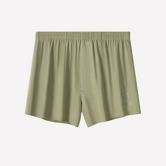 L-4X Mens Big and Tall Boxer Briefs Plus Size Underwear Boys Casual Solid Color Stretchy Mid Waisted Full-Coverage Boxers Shorts