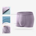 thumbnail image 1 of L-4X Plus Size Boxer Briefs for Men Big & Tall Underwear Stretchy Slim-Fit Solid High-Waisted Breathable Loungewear Workout Seamless-Boxers, 1 of 8