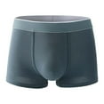thumbnail image 1 of L-4X Plus Size Underwear for Men Cotton Boxer Briefs Big & Tall Mens Classic Solid Color Breathable Mid Waisted Stretchy Athletic Workout Boxers, 1 of 7
