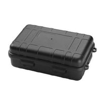 L-529 Black Black Outdoor Mini Storage Box For Seasoning Camping Tools Barbecue Gear Plastic Organizer Compact Portable Easy Carry #7I5eg
