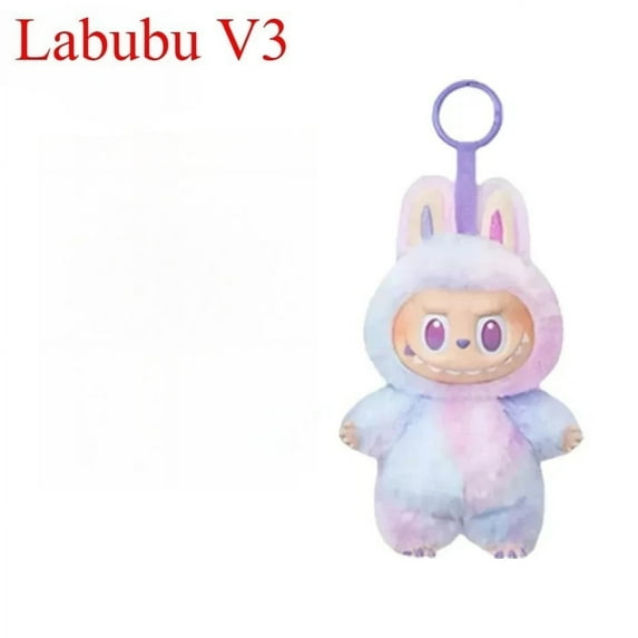 L&A_B'u-B"us. V3 3.0 Plush Keychain Doll - Cute Stuffed Animal Charm for Backpacks, Purses & Keys, Soft Mini Pendant Gift (Stress Relief Toy)