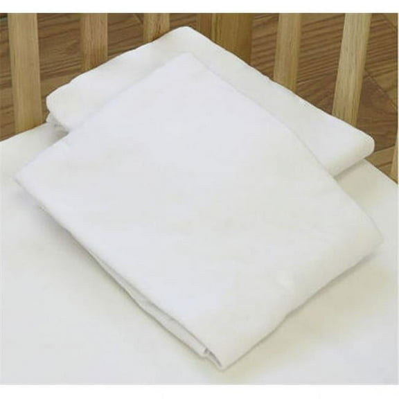 L A BABY 3004-MT Knitted Fitted Sheet For Compact Crib Natural 100% Cotton Fabric- Mint