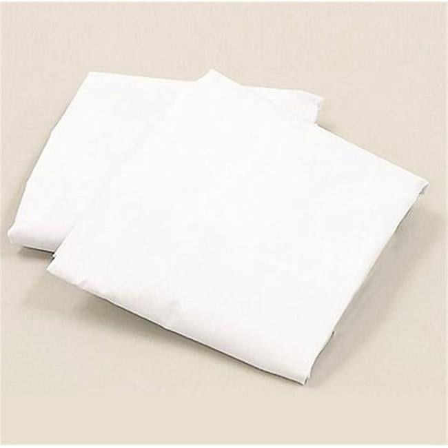 L A BABY 3009-WH Knitted Fitted Sheet For Full Size Crib Natural 100% Cotton Fabric- White