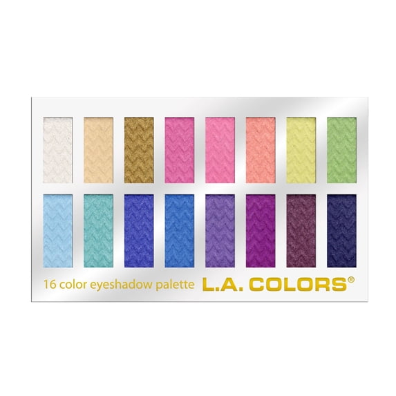 L.A. COLORS 16 Color Matte & Shimmer Eyeshadow, Haute
