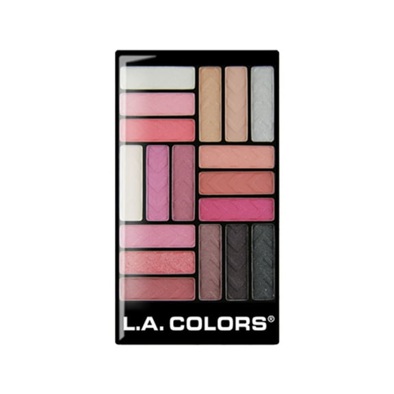 L.A. COLORS 18-Color Eyeshadow Palette, Diva Glam, 0.70 fl oz