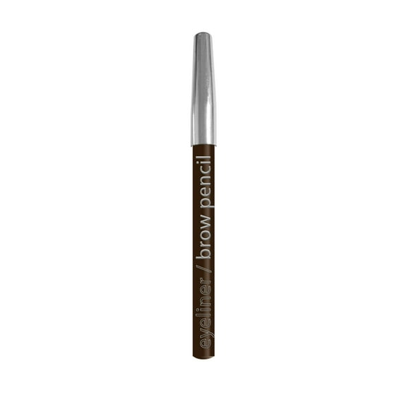 L.A. COLORS 2pc.Precision Pencil Eyeliner & Ultra-fine Detailing Brow Pencil - Dark Brown, 0.03 oz