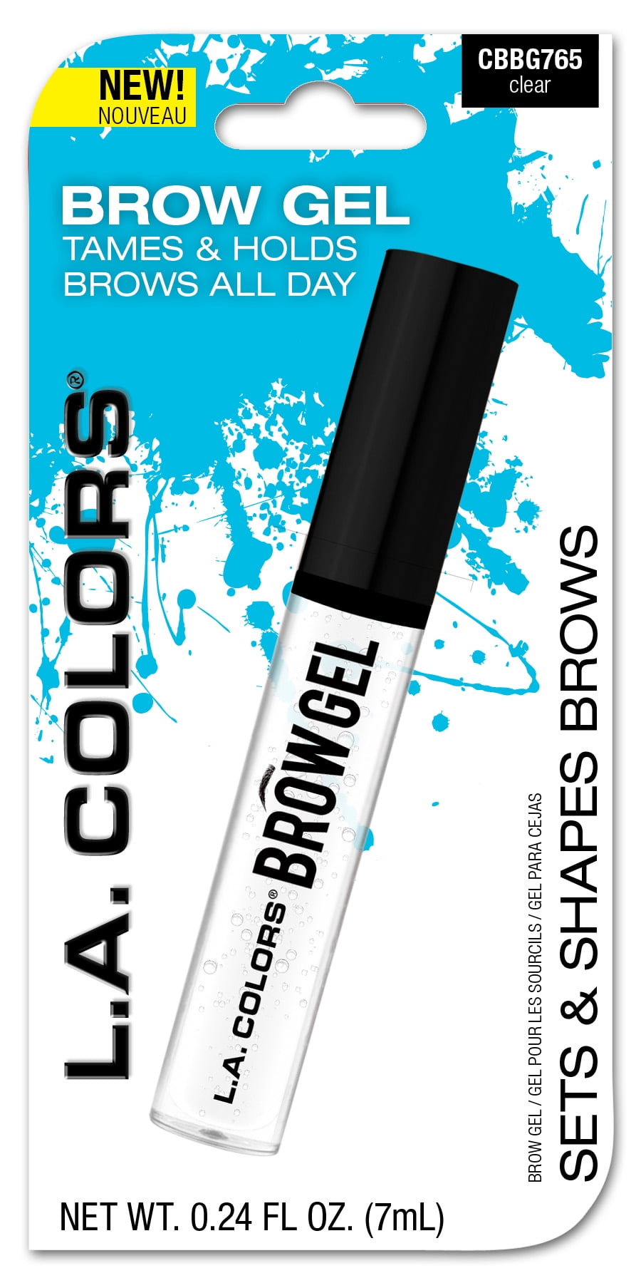 L.A. COLORS Brow Gel, Clear, 0.24 fl oz